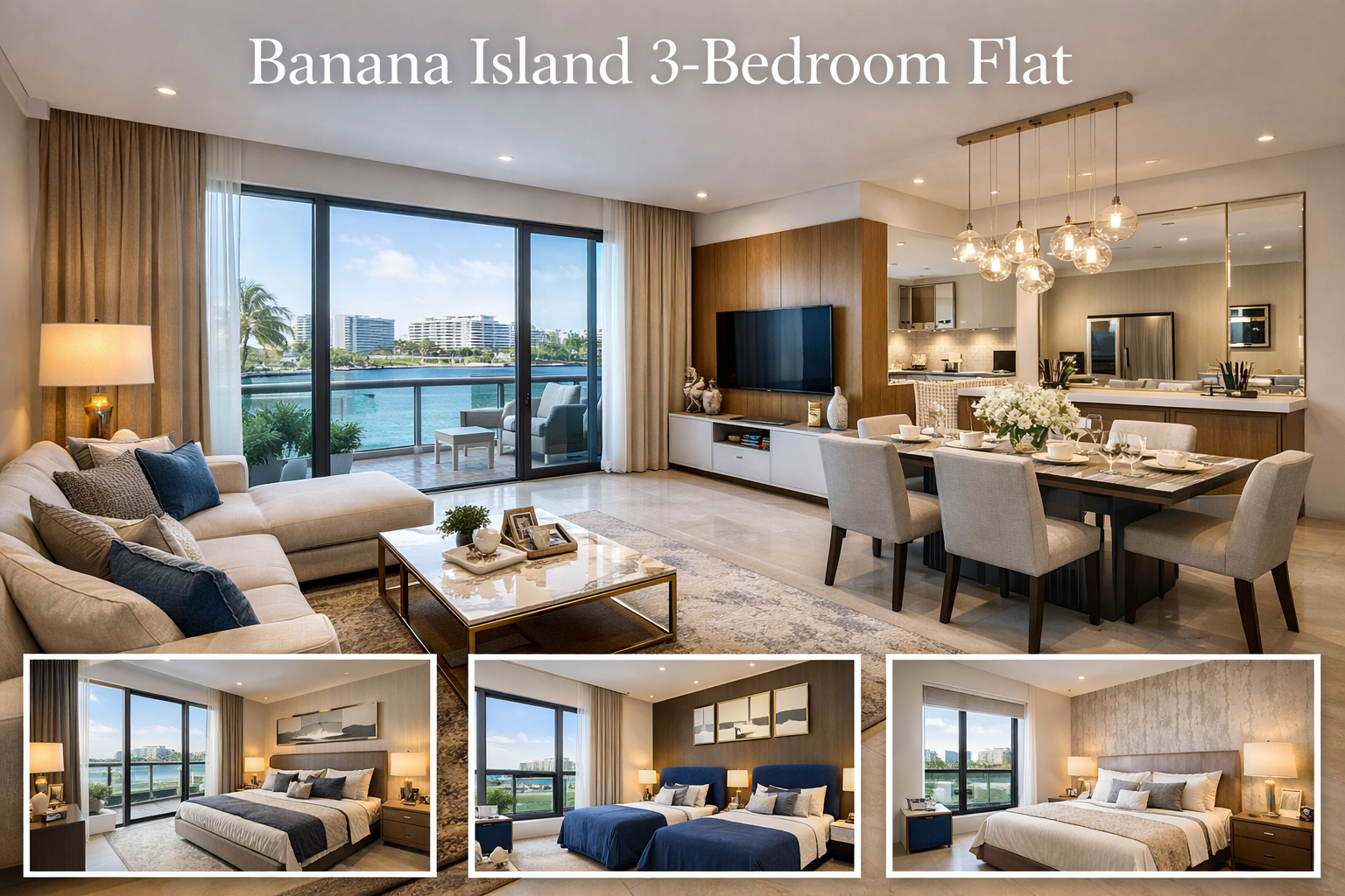 banana flat 3 Bedroom Apartment with a room BQ @ P78, 303 CLOSE, BANANA ISLAND