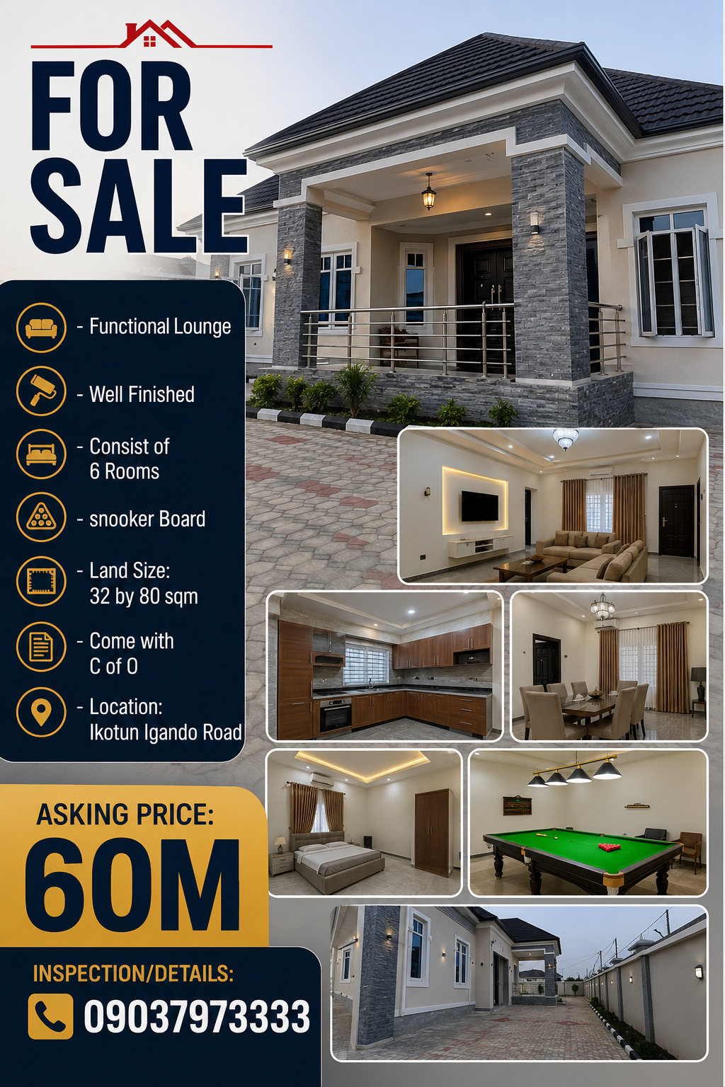 lounge ikotun LOUNGE FOR SALE β IKOTUN/IGANDO ROAD