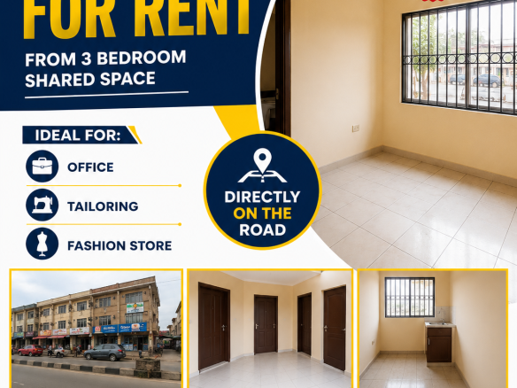 Space for Office/Fashion store for rent at Okota Ago